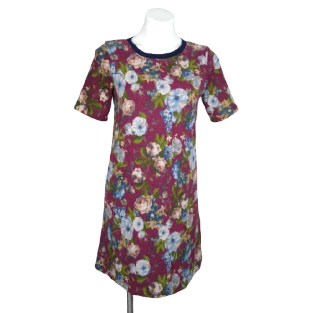 Hail3y: 23 Effey Floral Short Sleeve Sweater Dress Size Small
